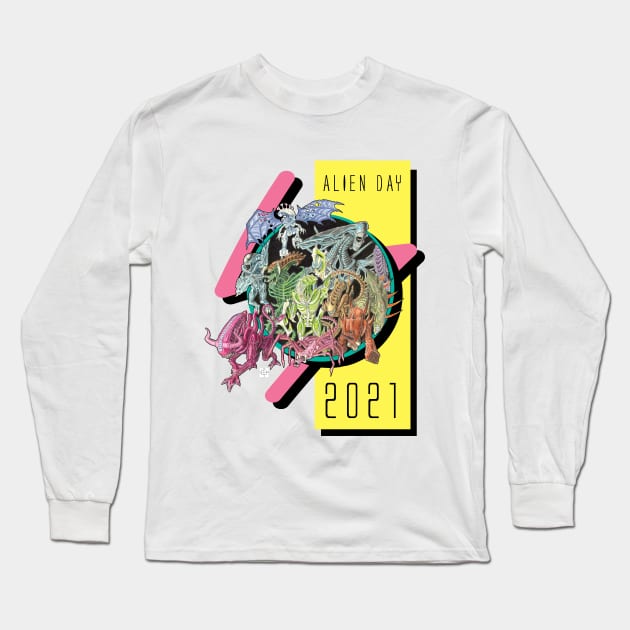 Alien Day 2021 Commemorative Shirt Long Sleeve T-Shirt by Perfect Organism Podcast & Shoulder of Orion Podcast